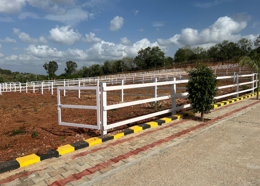 Farmhouse land amidst nature